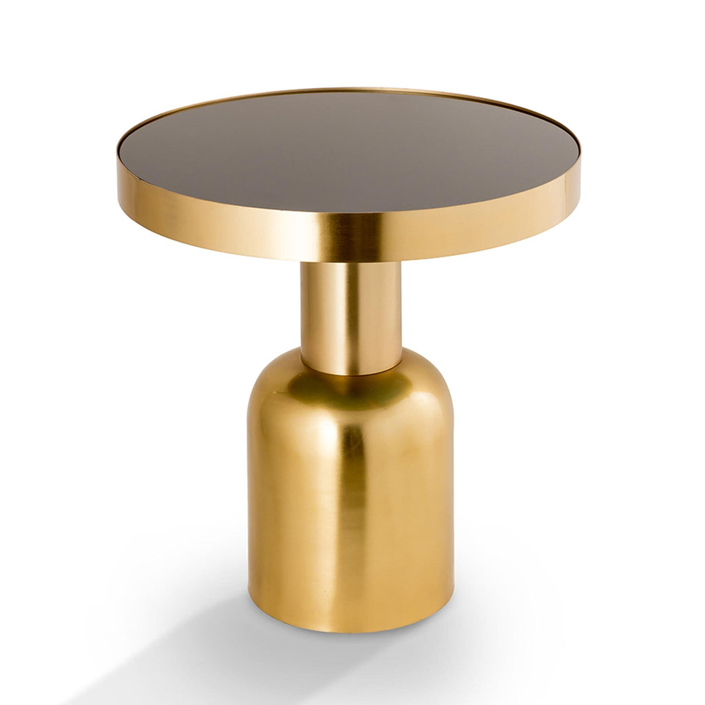 SPI Golden Finish Pillar End Table 53001