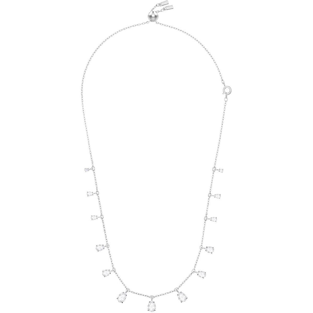 Attract Pear Necklace White Rhodium Plating 5384371
