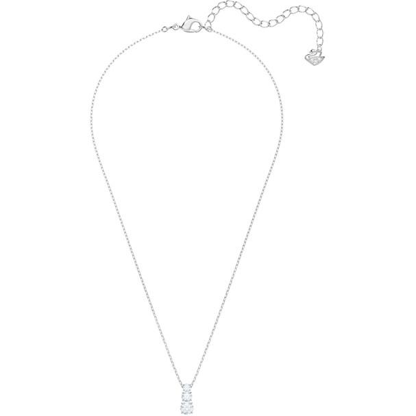 Swarovski Jewelry Attract Trilogy Round Pendant White Rhodium Plating 5414970