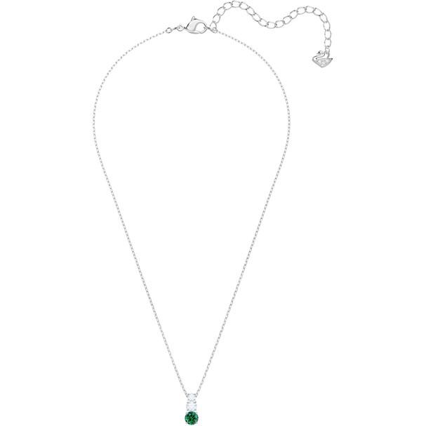 Attract Trilogy Round Pendant Green Rhodium Plating 5416153