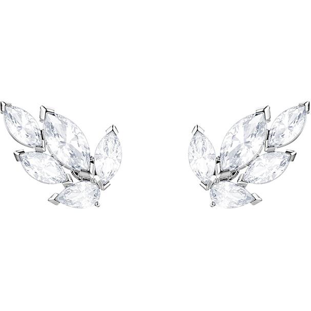 Swarovski Louison Stud Pierced Earrings White Rhodium Plating 5446025