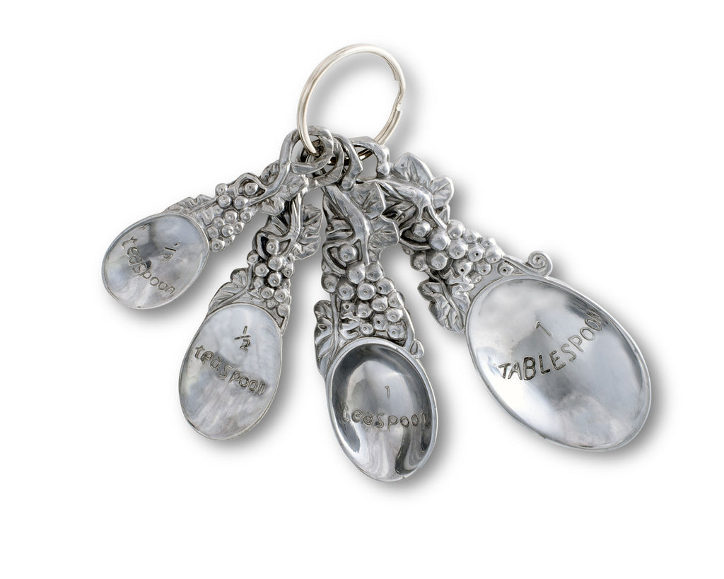 Arthur Court Designs Aluminum Grape Pattern Measuring Spoons