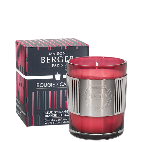 Lampe Berger Amphora Raspberry Scented Candle - Orange Blossom