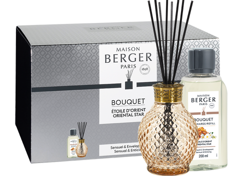 Lampe Berger Originelle Honey Reed Diffuser Gift Set with Oriental Star