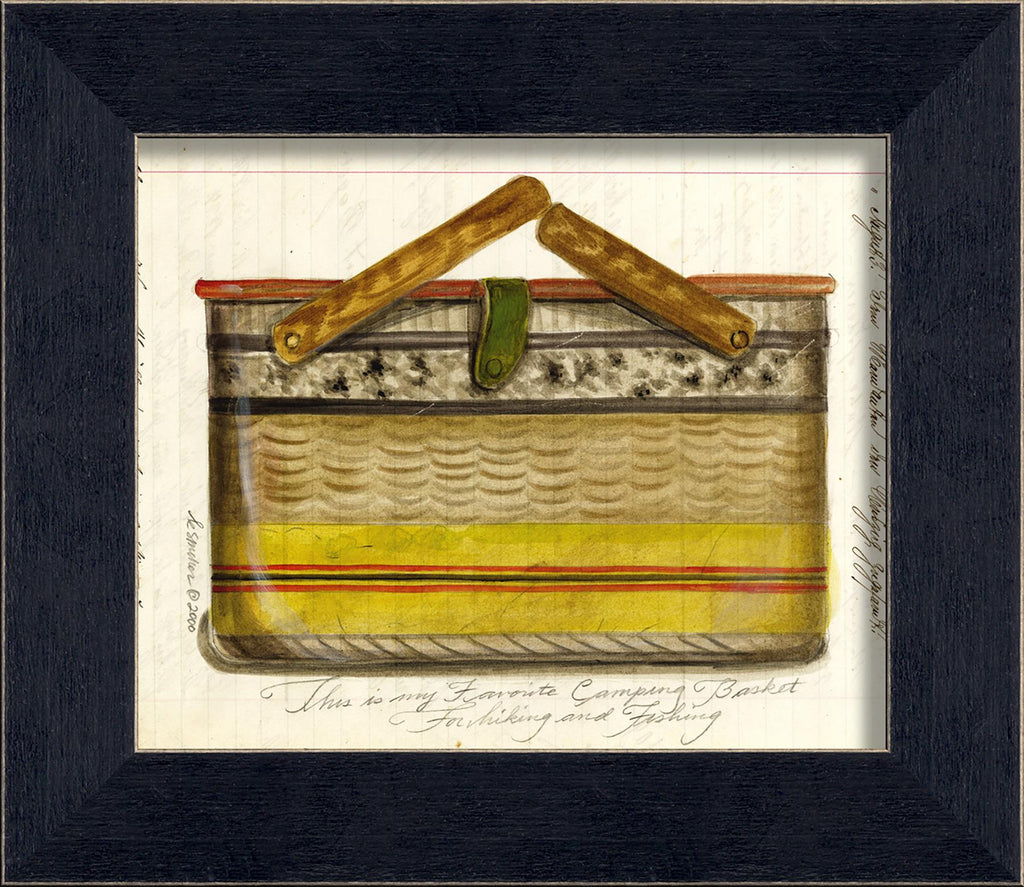 Spicher & Company MI Small Yellow & Red Basket 74224