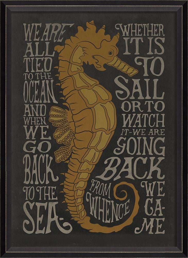 Spicher & Company BC We are all tied to the Ocean lg black 87442