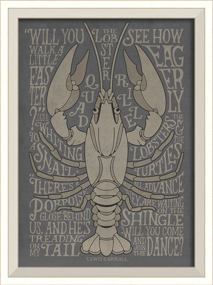 Spicher & Company WC the Lobster Quadrille sm on gray 87445