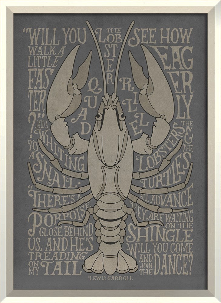 Spicher & Company WC the Lobster Quadrille lg on gray 87451