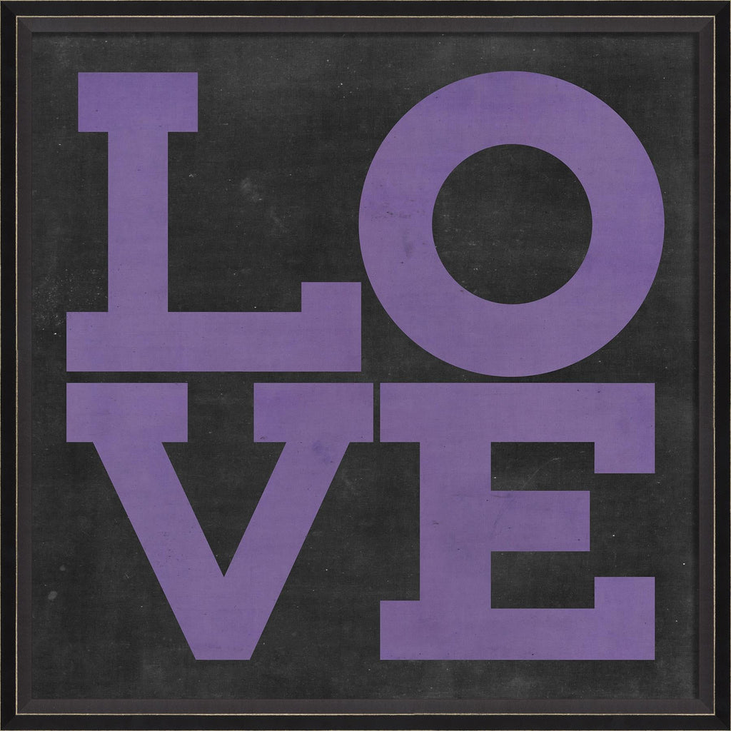 Spicher & Company BC LOVE purple on black 89125
