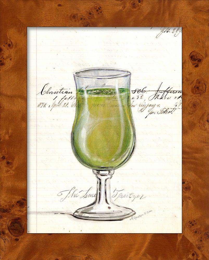Spicher & Company NA Lime Spritzer Wine Glass 90062