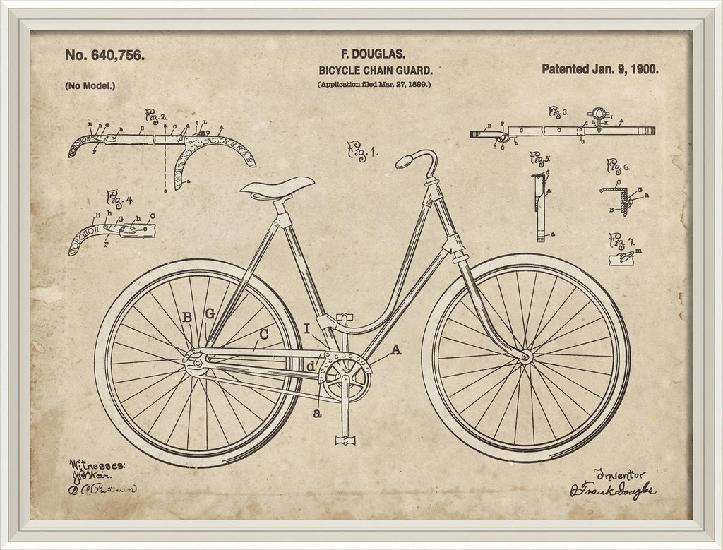 Spicher & Company WCWL F Douglas Bicycle Patent 30x40 92324