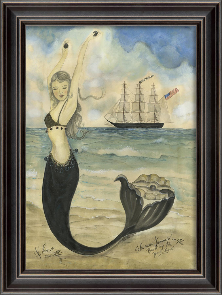 Spicher & Company LS Black Pearl Oyster Lounge Mermaid 98282