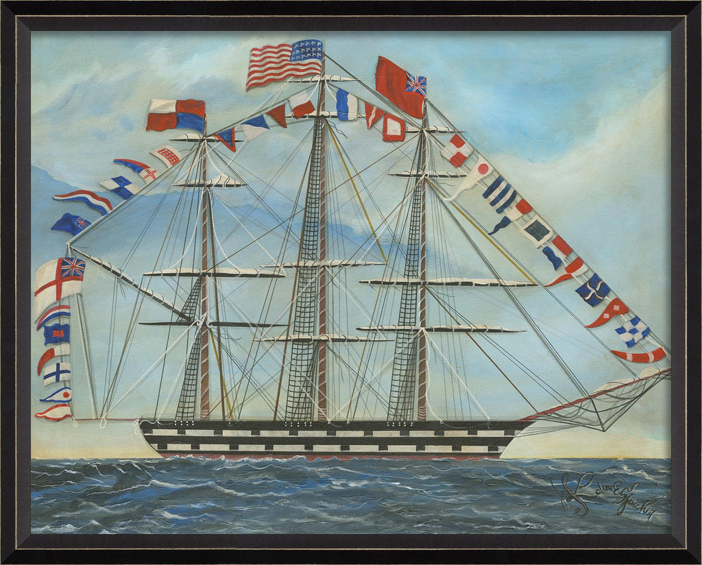 Spicher & Company BC Ship with Flags 98404