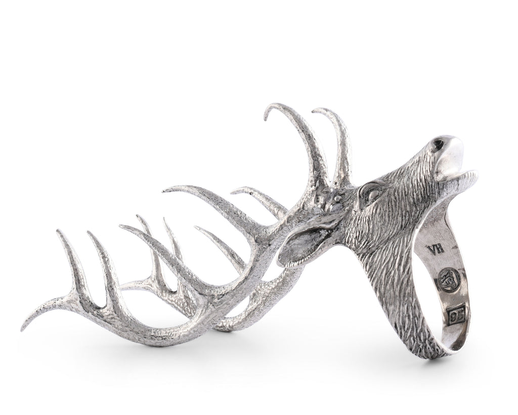 Vagabond House Lodge Style Elk Head Napkin Ring B115E-1