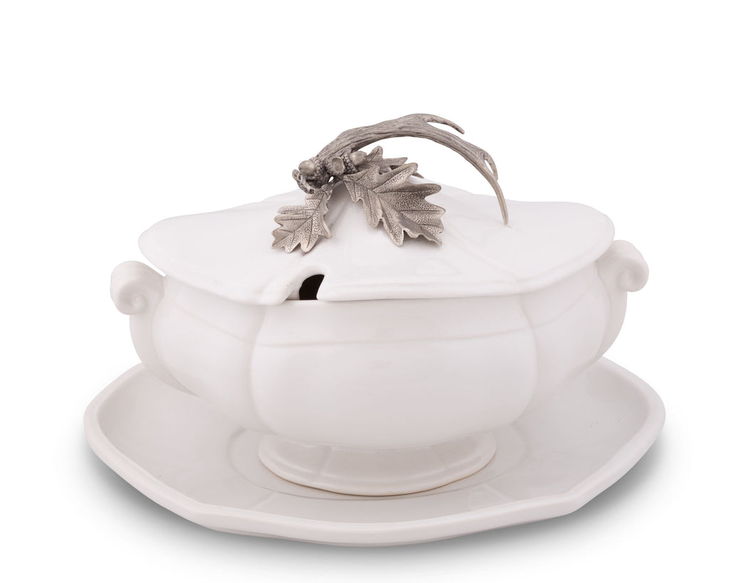 Vagabond House Lodge Style Fallen Antler Soup Tureen B321FA