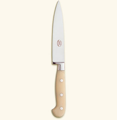 Match Pewter Utility Knife White Lucite With Magnetized Wood Block 9897