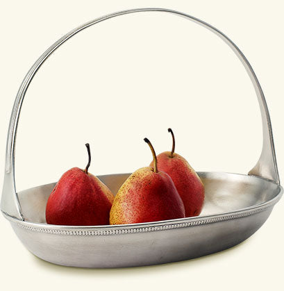Match Pewter Oval Basket Bowl A531.0