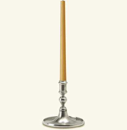 Match Pewter Round Based Candlestick A513.0