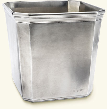 Match Pewter Dolomiti Waste Basket A805.0