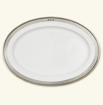 Match Pewter Convivio Oval Serving Platter Medium 1542