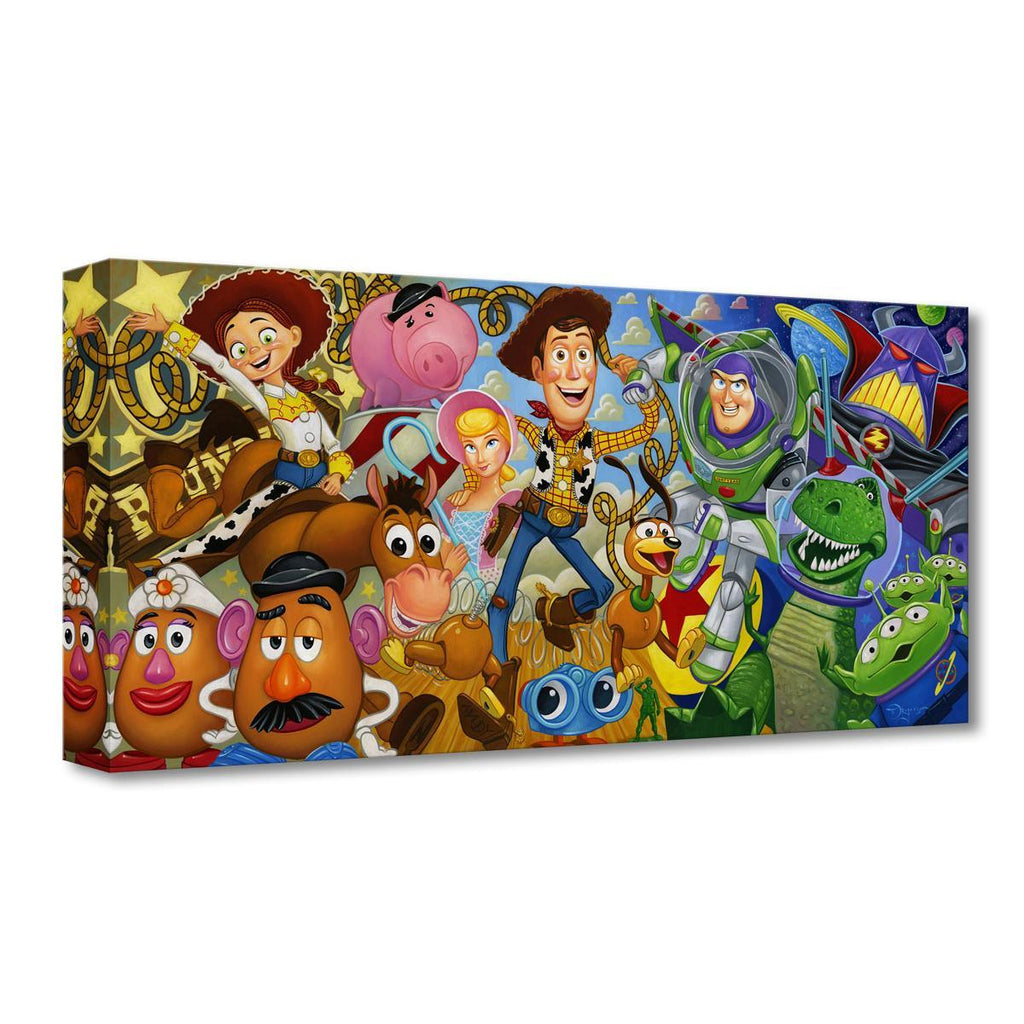 Disney Fine Art - Cast of Toyss Treasures On Canvas