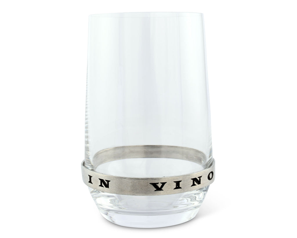 Vagabond House Medici Living In Vino Veritas Stemless White Wine Glass E444VV-1
