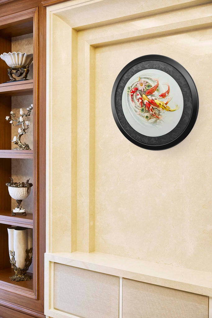 Franz Collection Carp Lotus Plaque Fz03740