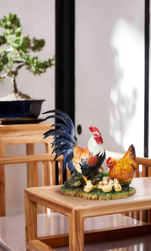 Franz Collection Chicken Family Figurine With Base Fz03819