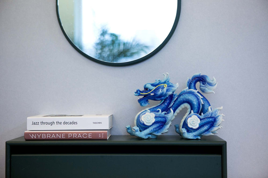 Franz Collection Azure Dragon Blue Figurine Fz03822