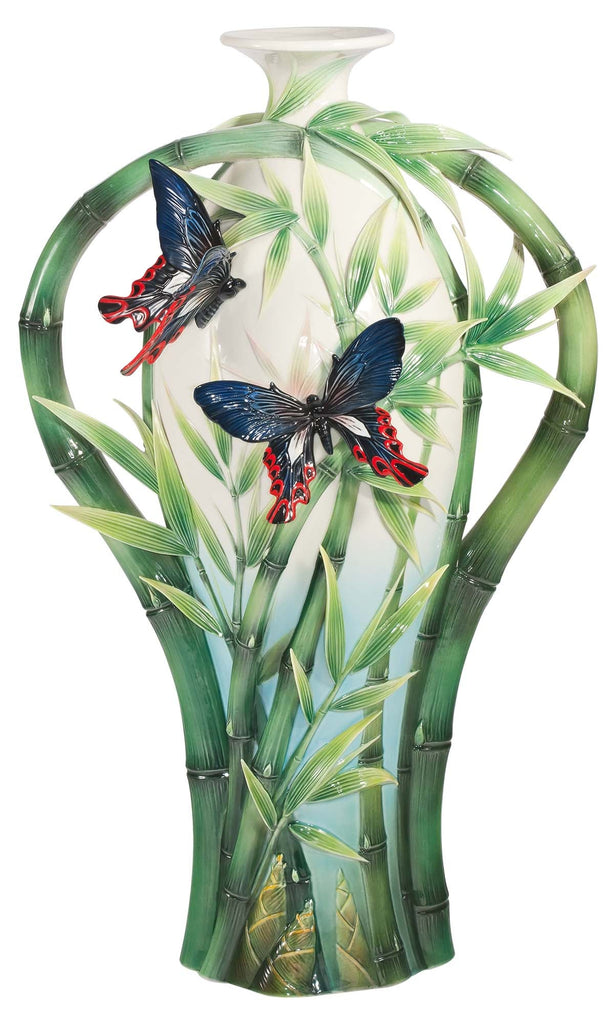 Franz Collection Climbing Fortune Bamboo Vase With Base Fz03922