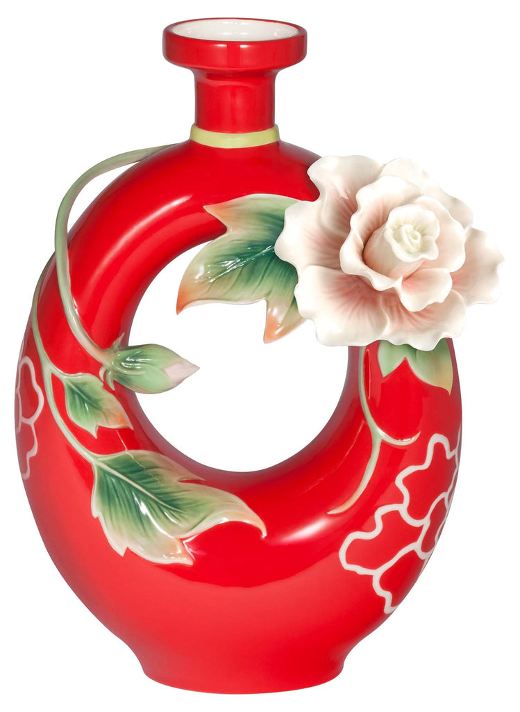Franz Collection Blessing Harmony Cotton Rose Vase Fz03924