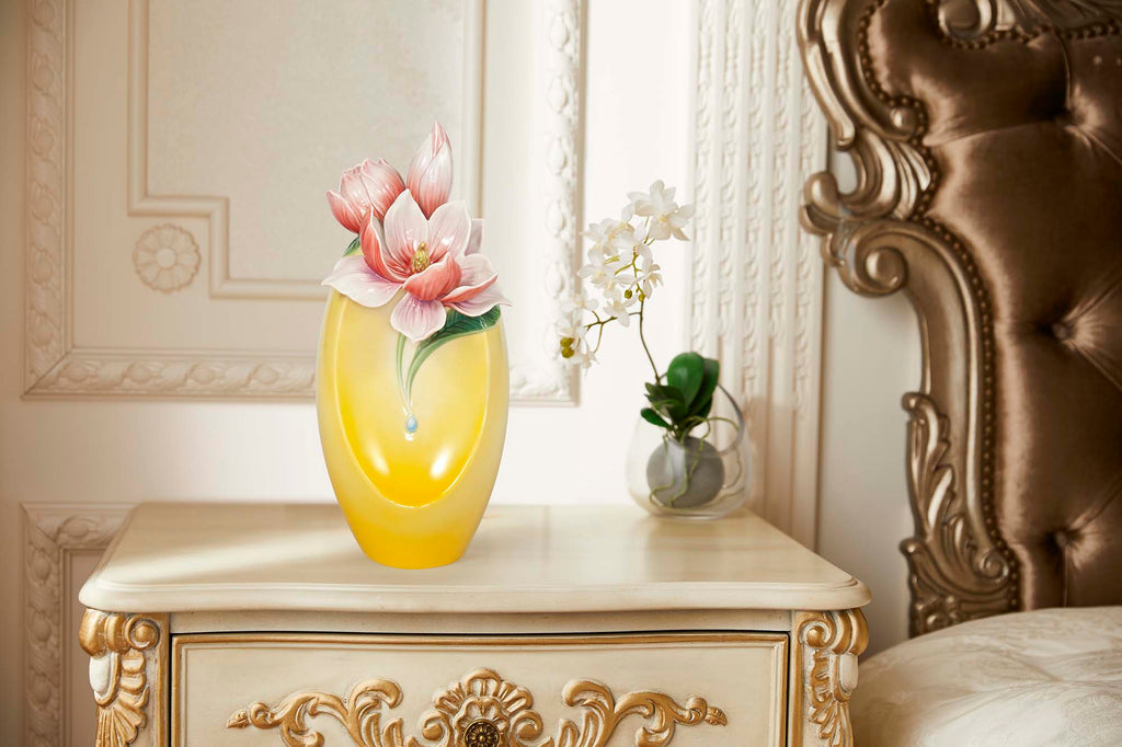 Franz Collection Blossom With Prosperity Gardenia Vase Fz03936