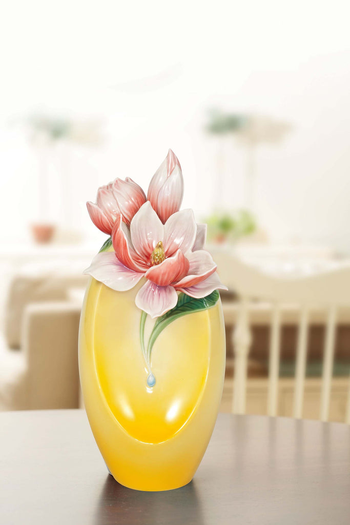 Franz Collection Blossom With Prosperity Gardenia Vase Fz03936
