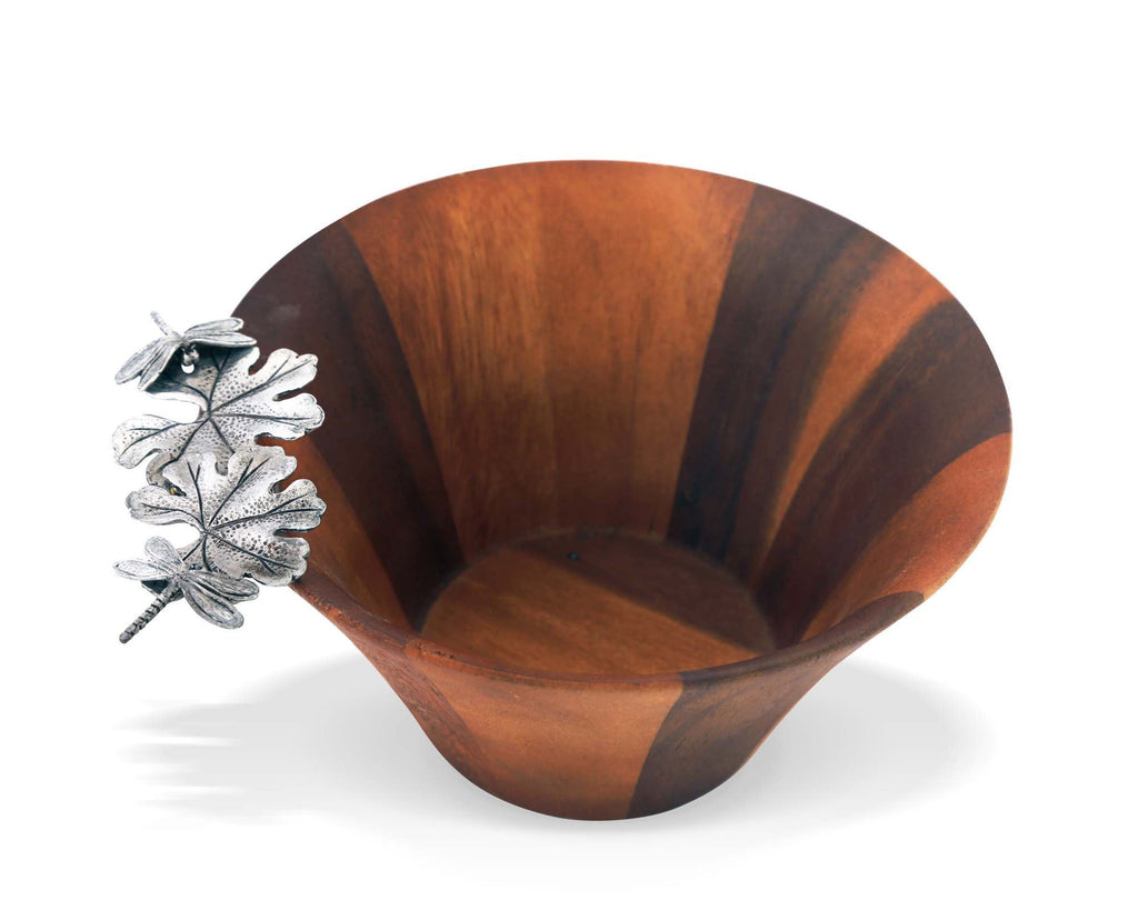 Vagabond House Garden Friends Dragonfly Salad Bowl Single Serve G221DS-1