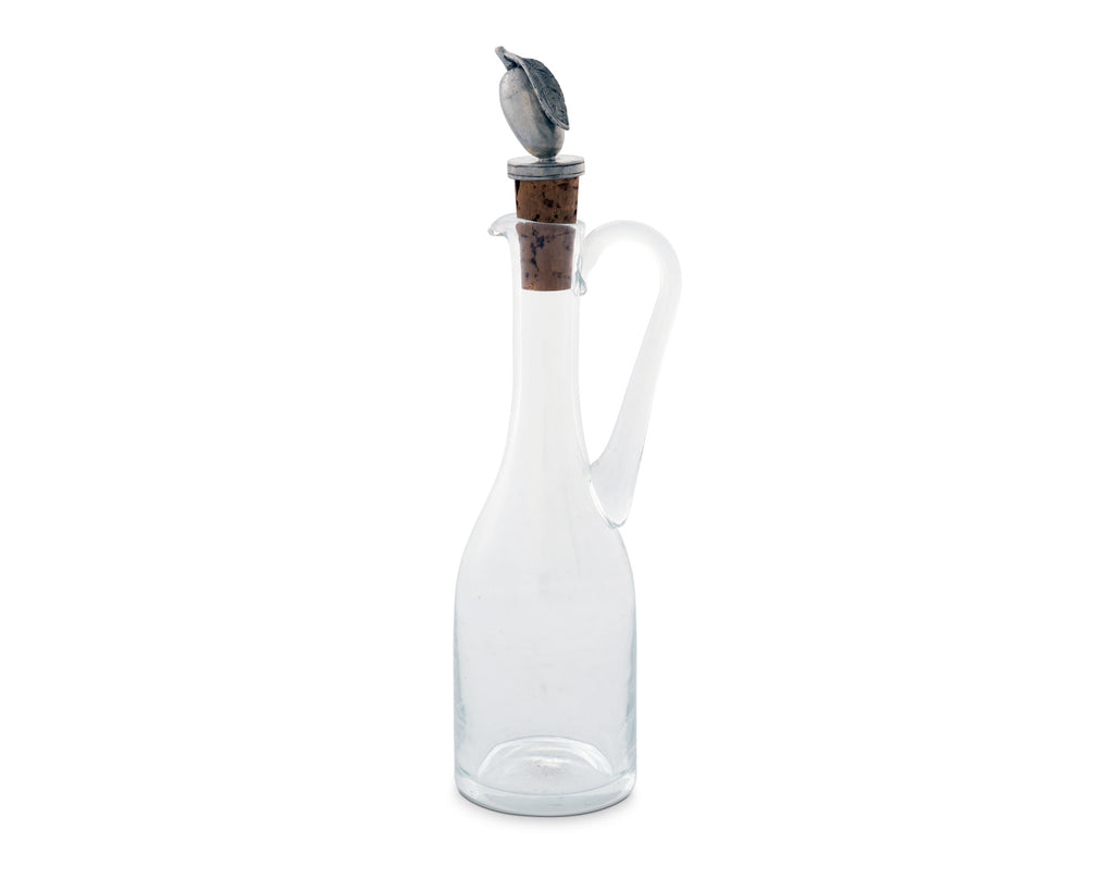 Vagabond House Olive Grove Cruet Bottle with Pewter Olive Head Cork Stopper G416OV
