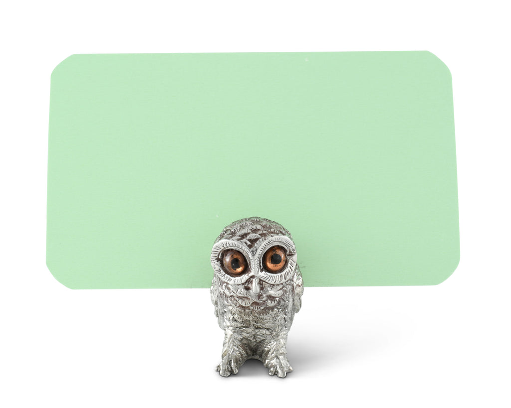 Vagabond House Harvest Owl Place Card Holder G959O-1