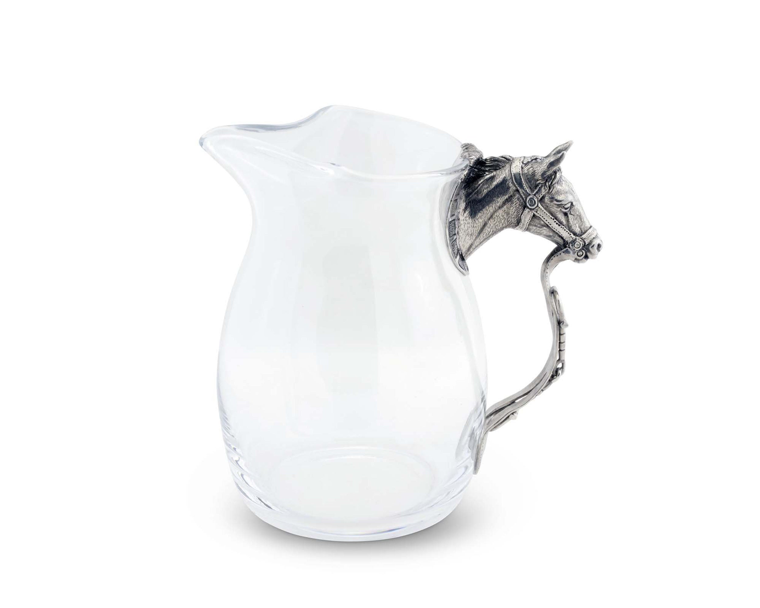 MATCH Pewter Glass Pitcher with Handle