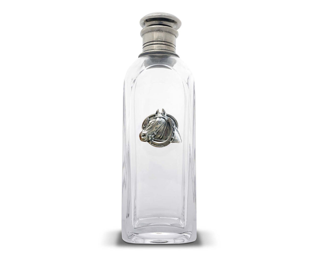 Vagabond House Equestrian Equestrian Horseshoe Tall Liquor Decanter H479-EH