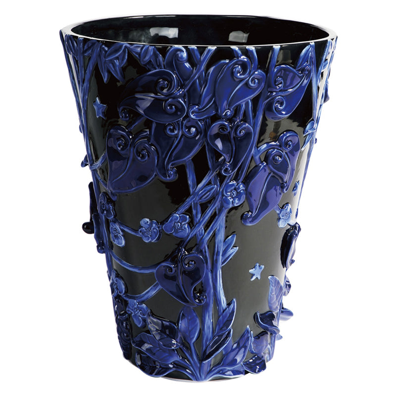 Jean Boggio Extraordinary Garden Leaf Black Vase JB00121A