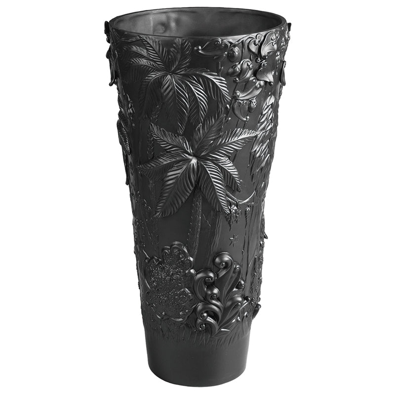 Jean Boggio Extraordinary Garden Tall Black Vase JB00124B