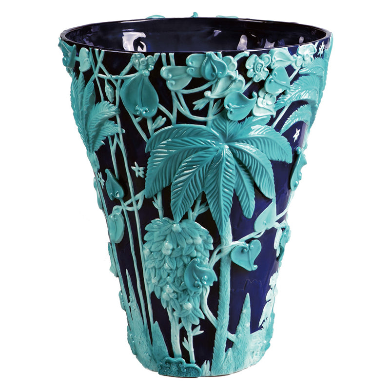 Jean Boggio Extraordinary Garden Blue Turquoise Vase JB00125A