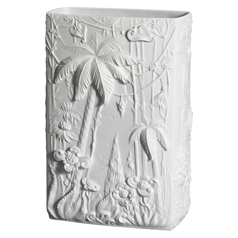 Jean Boggio Extraordinary Garden Rectangular White Vase JB00233