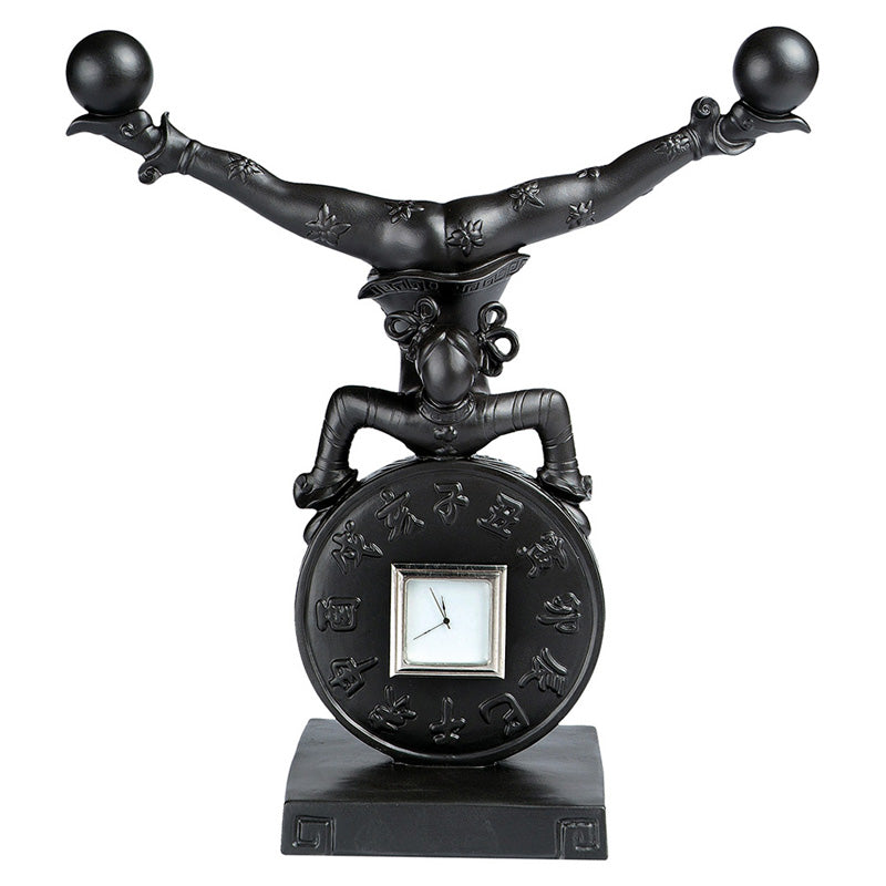 Jean Boggio Juggler Of Time Black Figurine JB00308B