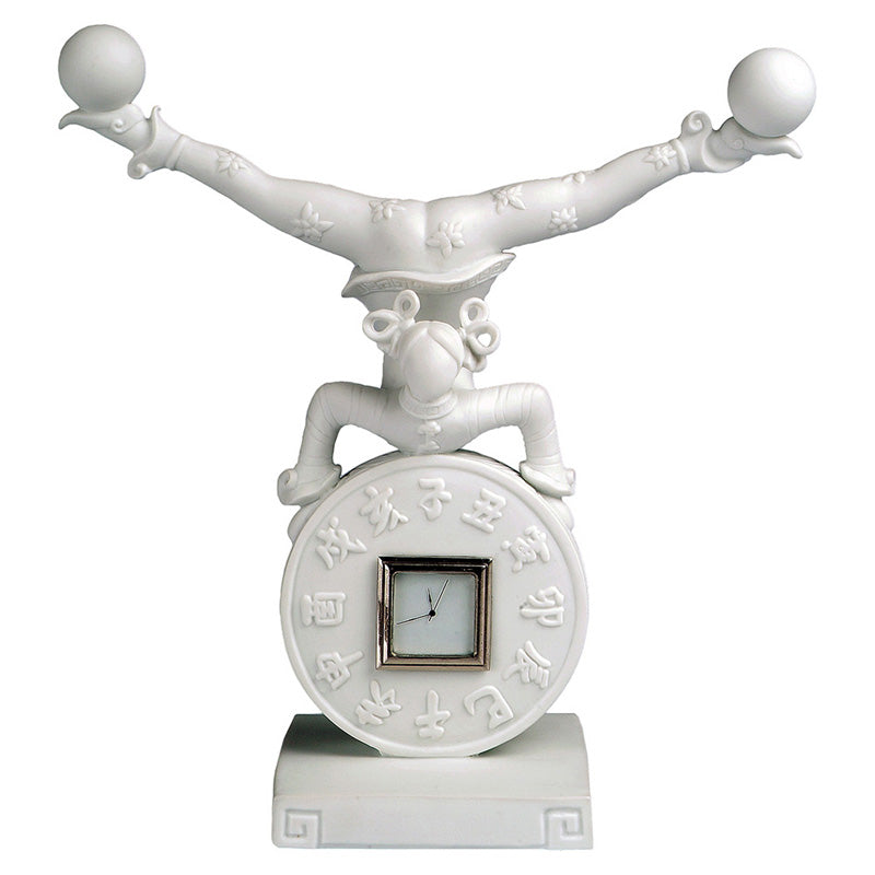 Jean Boggio Juggler Of Time White Figurine JB00308W