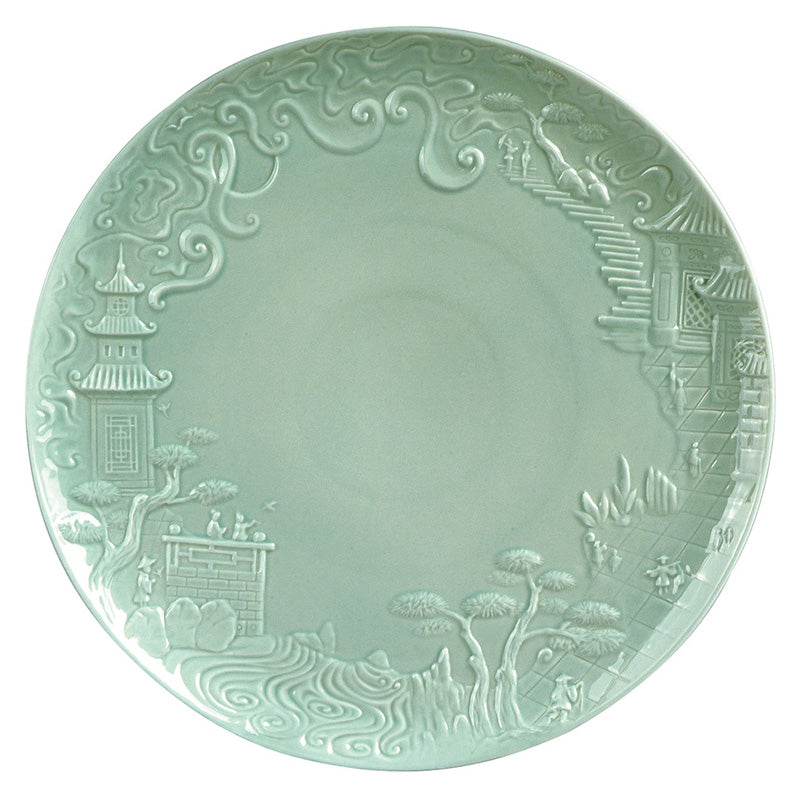 Jean Boggio China Impression Main Course Celadon Plate JB00316C