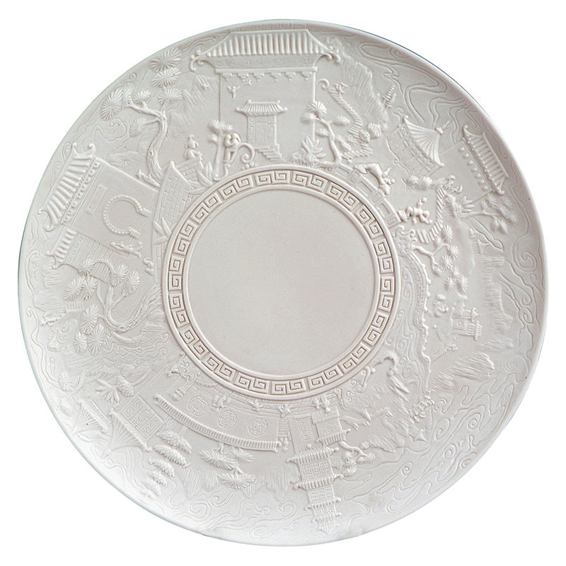 Jean Boggio China Impression Serving White Plate JB00317W