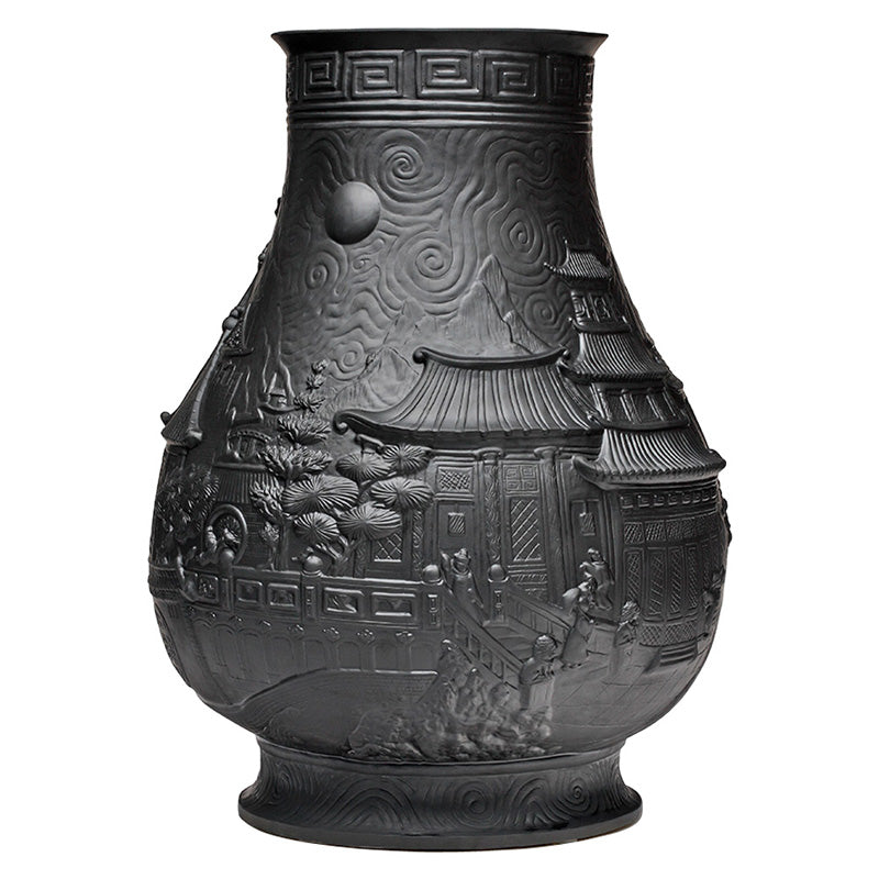 Jean Boggio China Impression Black Vase JB00360B