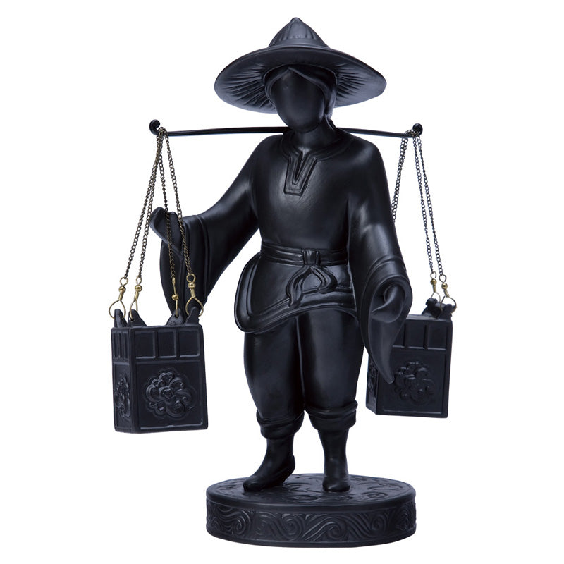 Jean Boggio Street Vendor Black Figurine JB00368B