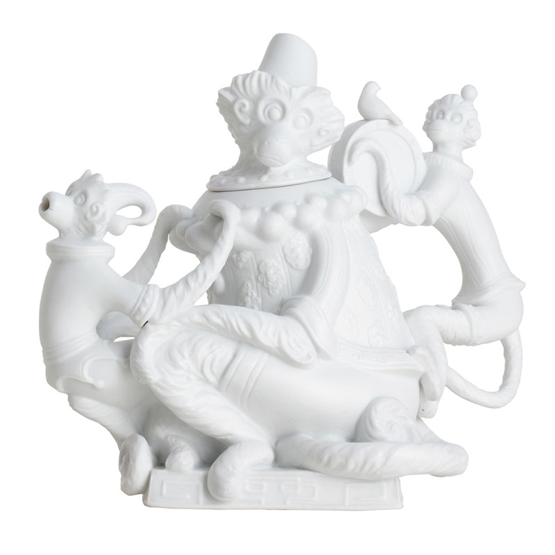 Jean Boggio Marmosets White Teapot JB00449W