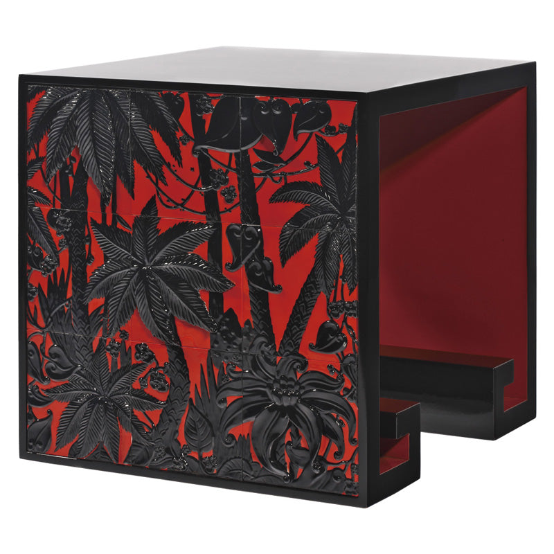 Jean Boggio Jungle Chinese Red Black Table JB00470